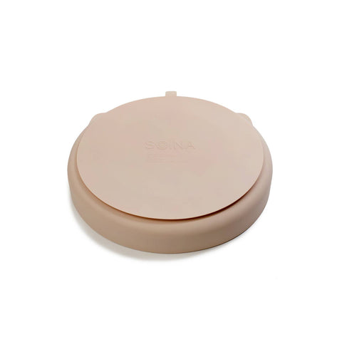 Silicone plate with compartments