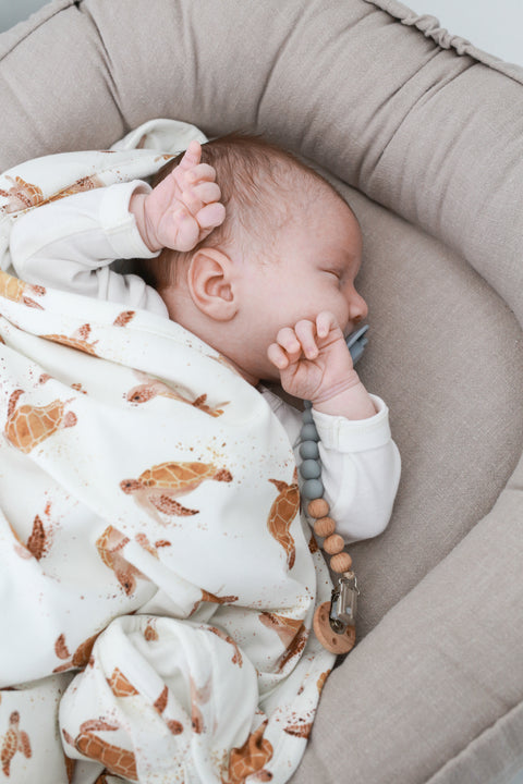 Babynest aus Leinen