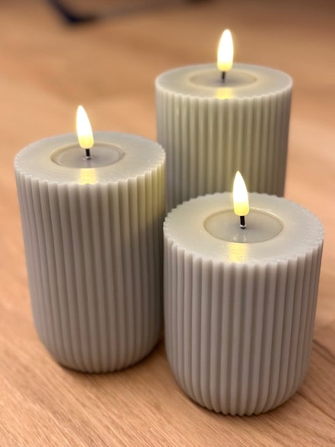 LED Candle NEW Stripe - 15 cm