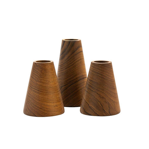 Kerzenhalter aus Teakholz