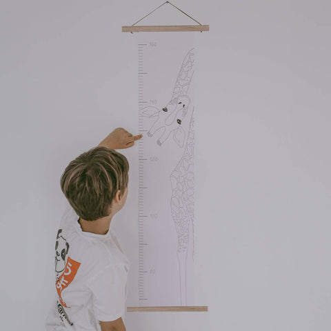 Messlatte mit Giraffe
