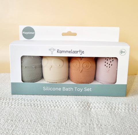 Silicone bath toys - Set of 4