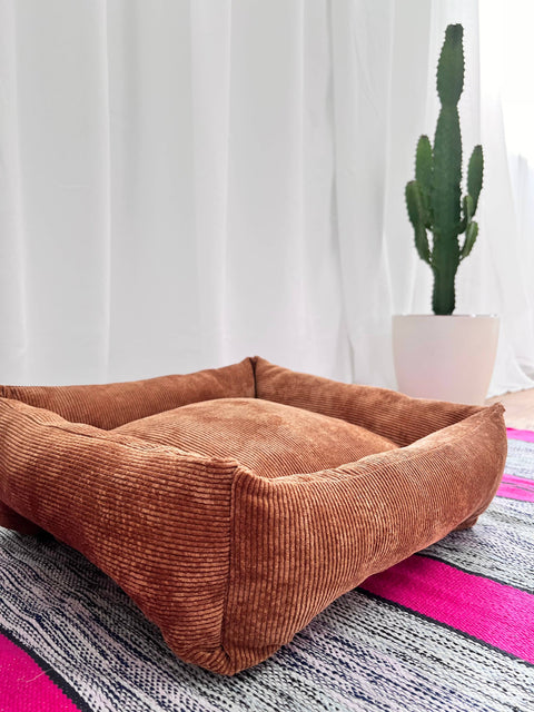 Corduroy pet bed