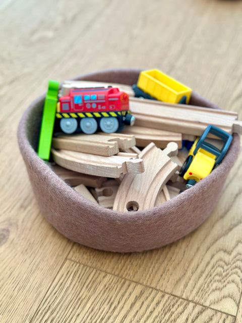 Handmade Wool-Bowl Set of 3