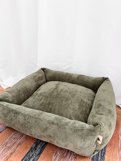 Corduroy pet bed