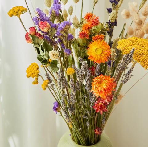 Bouquet dried flowers - Field Bouquet orange