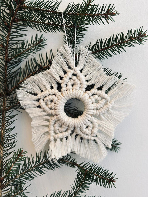 Macramé Star/Snowflake - Set of 3