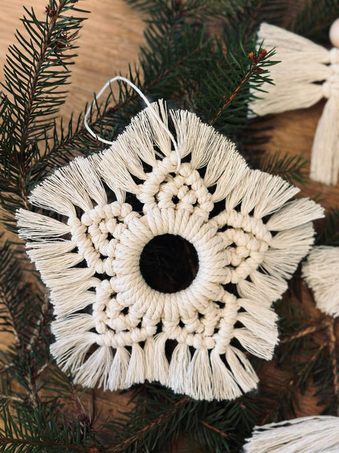 Macramé Star/Snowflake - Set of 3