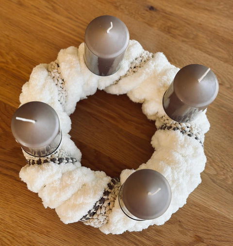 Macramé Advent wreath