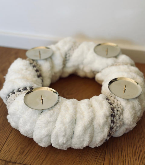 Macramé Advent wreath