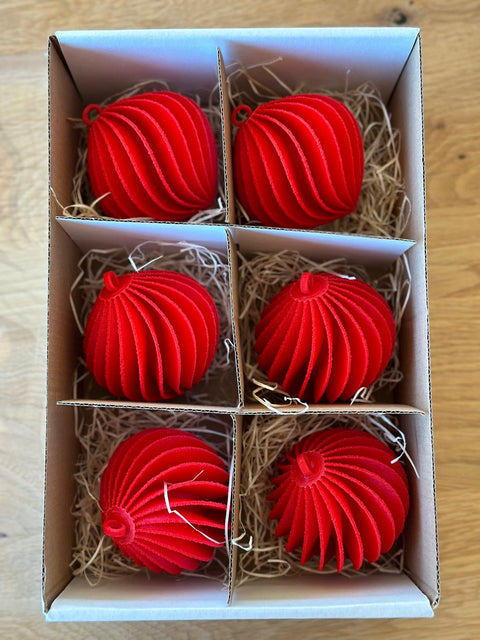 Christmas bauble from the 3D printer - Set of 6