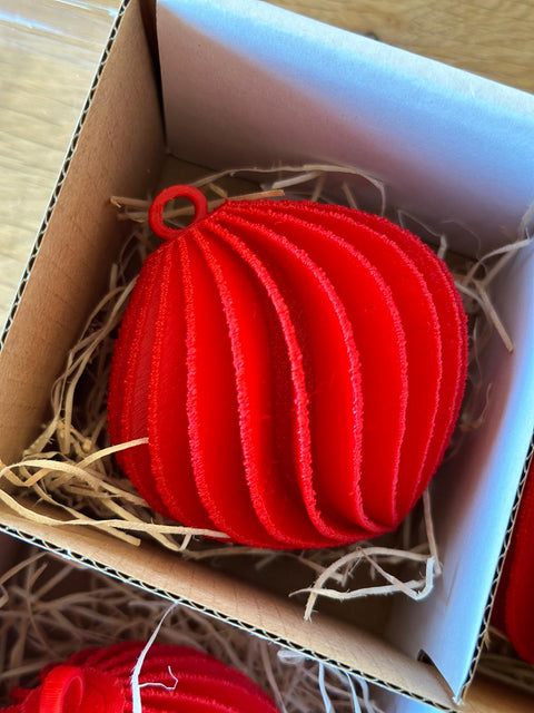 Christmas bauble from the 3D printer - Set of 6