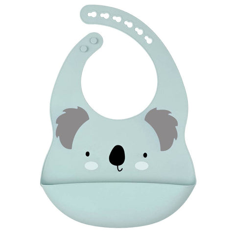 Silicone bib with tray - Koala