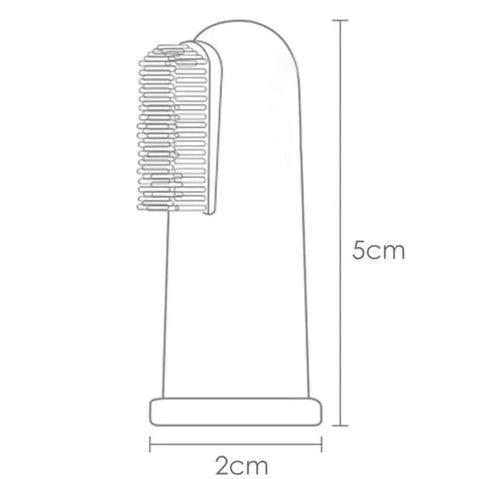 Silicone finger toothbrush