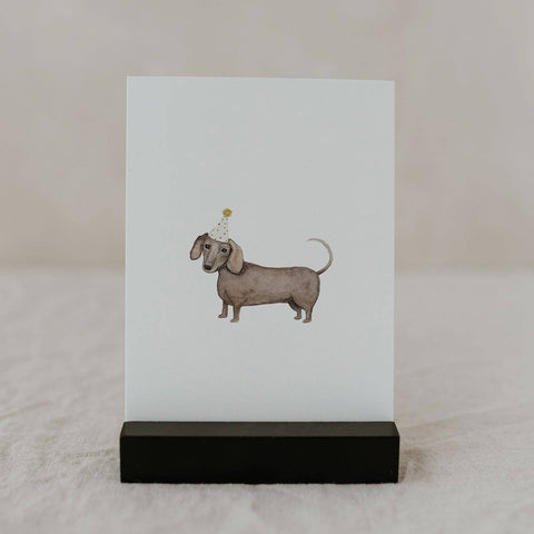 Greeting card with dog